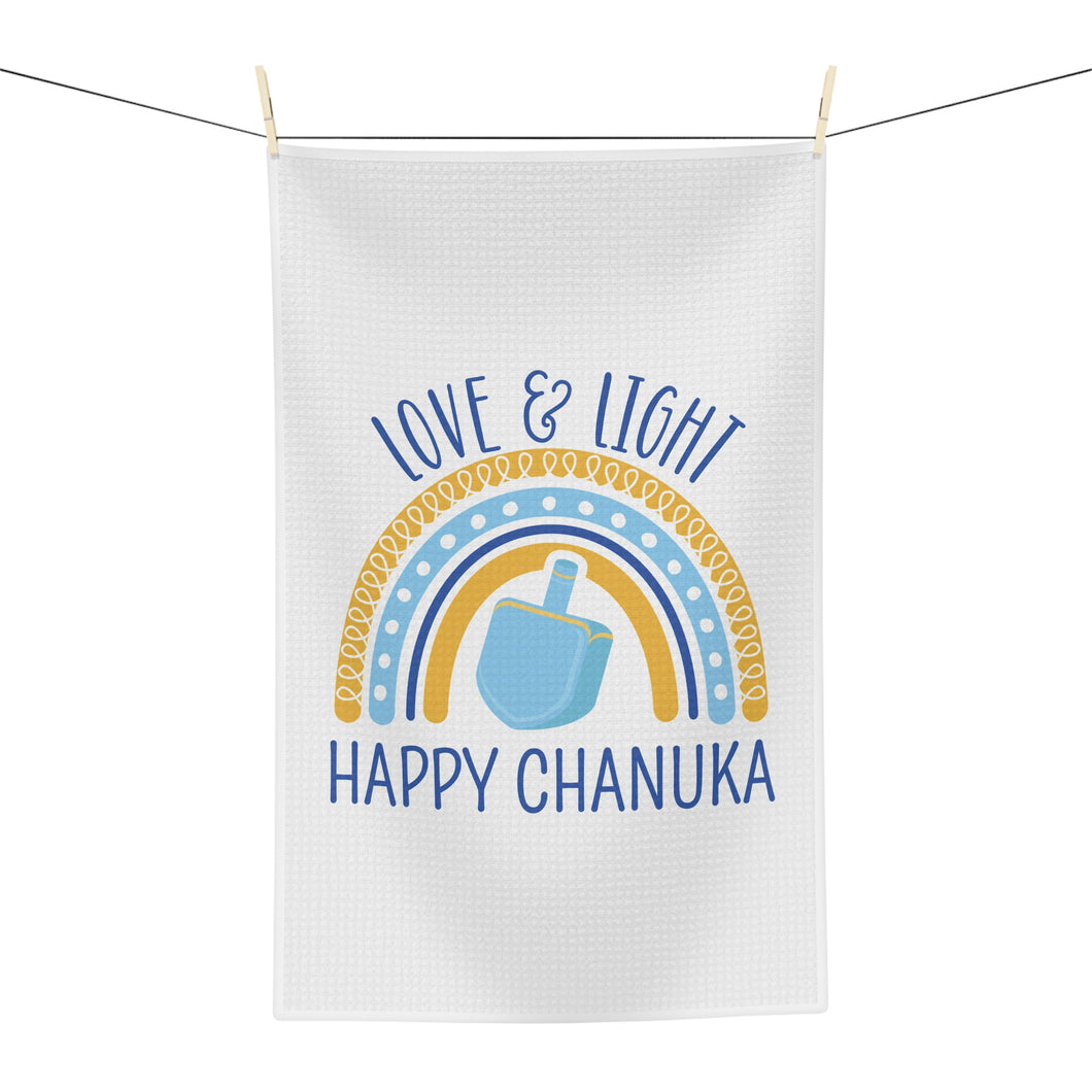 “Love & Light” Chanuka Microfiber Tea Towel