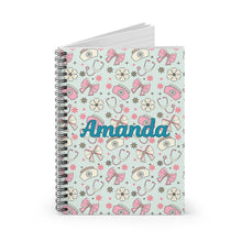 Load image into Gallery viewer, Personalized Nurse Spiral Notebook - Ruled Line
