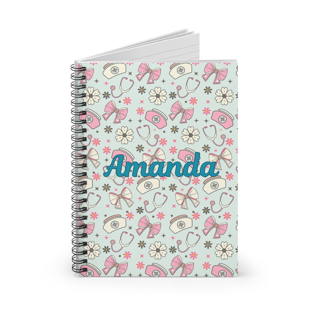 Personalized Nurse Spiral Notebook - Ruled Line