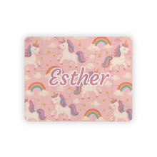 Load image into Gallery viewer, Personalized Unicorn Kids Puzzle
