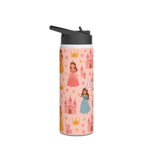 Load image into Gallery viewer, Personalized Princess and Castles Kids Tumbler
