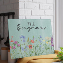 Load image into Gallery viewer, Personalized Flower Design Glass Cutting Board
