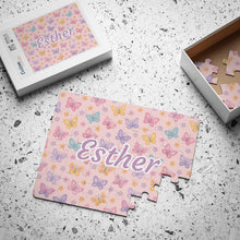 Load image into Gallery viewer, Personalized Butterflies Kids Puzzle
