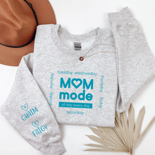 Load image into Gallery viewer, Personalized Mom Crewneck Sweatshirt with Kids Names
