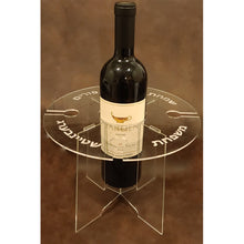 Load image into Gallery viewer, Personalized Engraved Acrylic Wine Stand
