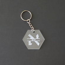 Load image into Gallery viewer, Hebrew Acrylic Monogram Keychain
