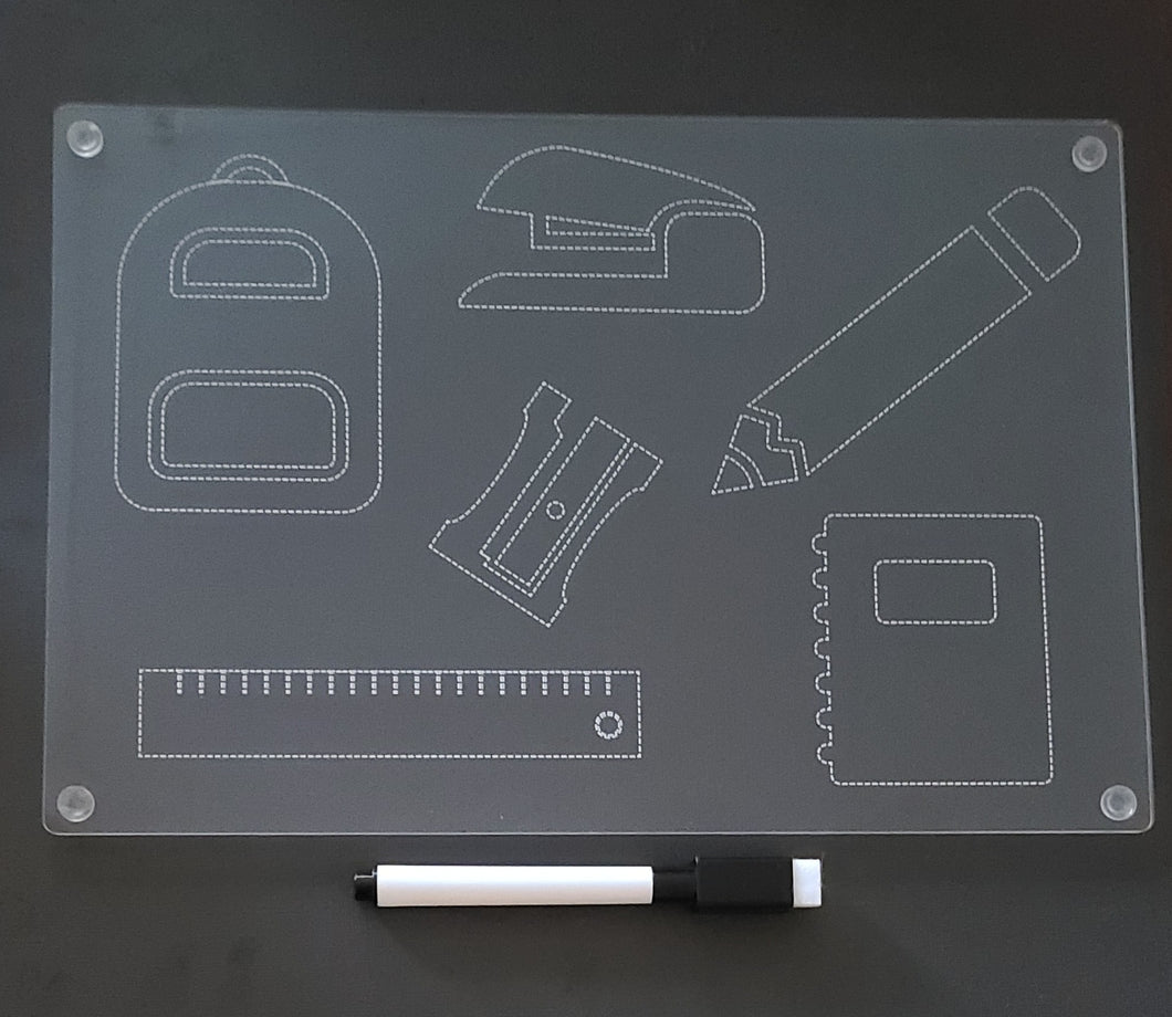 School Supplies Tracing Board