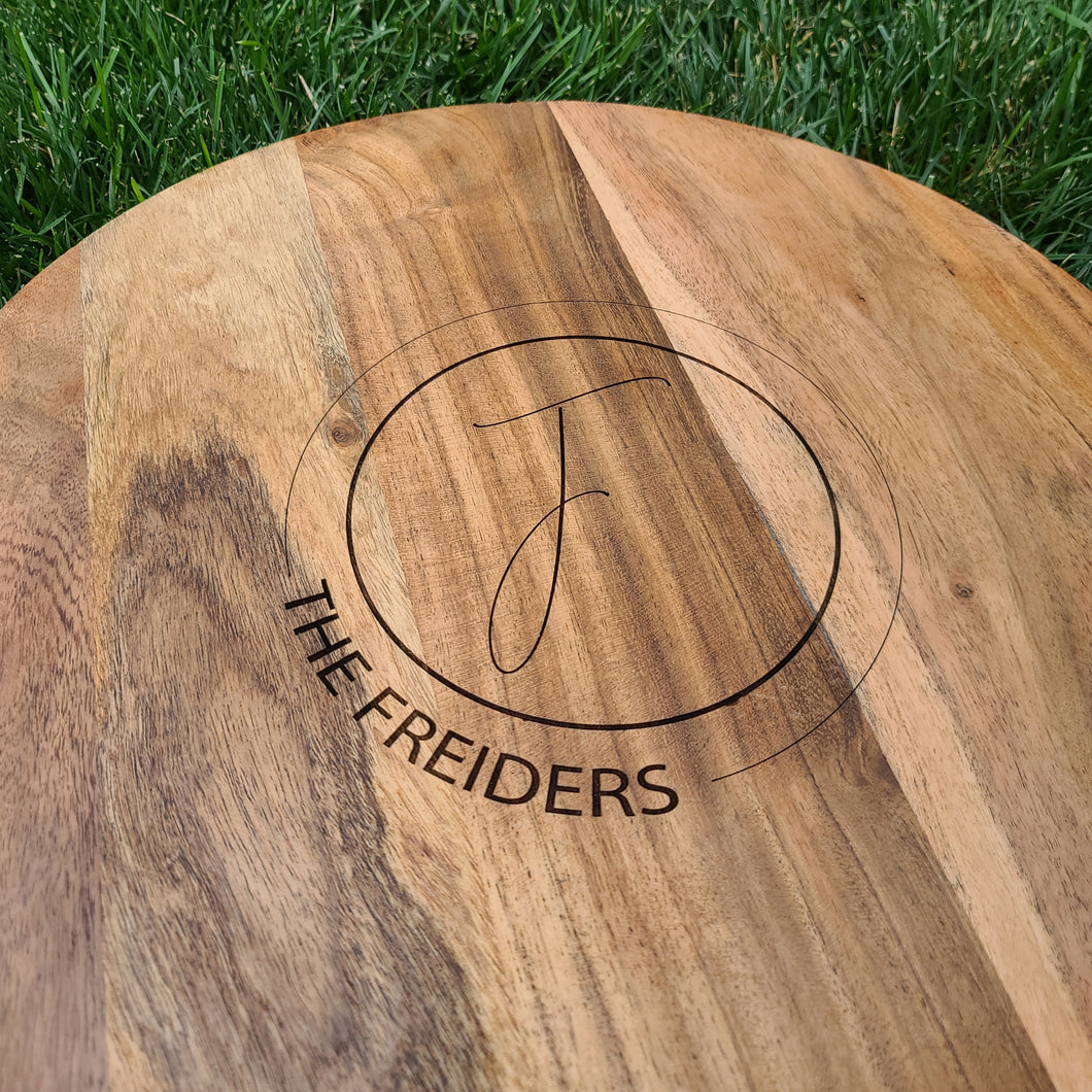 Round Wood Board