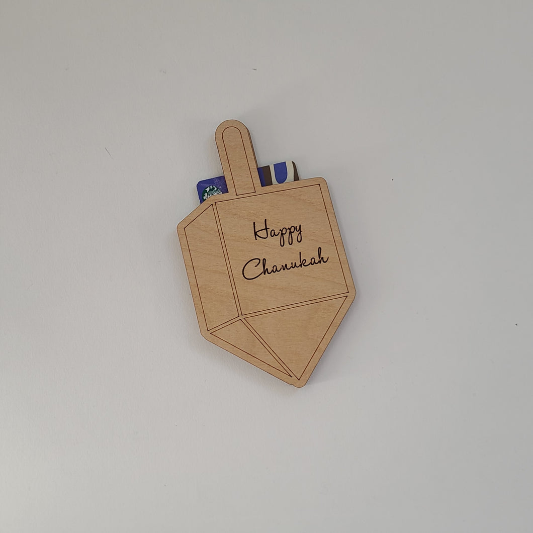 Dreidel Gift Card Holder