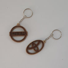 Load image into Gallery viewer, Wood Car Logo Keychains
