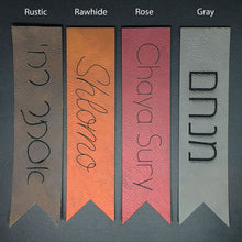 Load image into Gallery viewer, Personalized Name Leather Bookmarks
