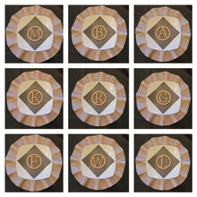 Load image into Gallery viewer, Wooden Initial Place Setting
