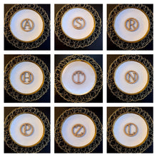 Load image into Gallery viewer, Wooden Initial Place Setting
