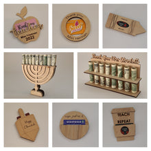 Load image into Gallery viewer, Menorah Money Holder 2

