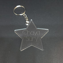 Load image into Gallery viewer, Personalized Acrylic Star Keychain
