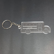 Load image into Gallery viewer, Acrylic Bus Shape Keychain
