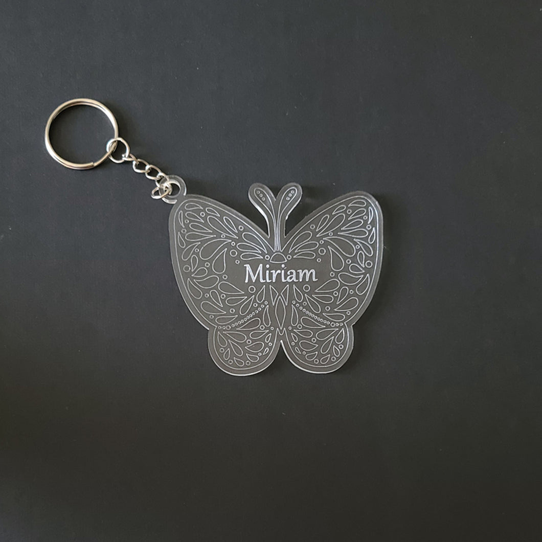 Acrylic Butterfly Shape Keychain