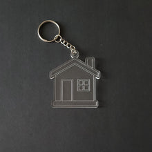 Load image into Gallery viewer, Acrylic House Shaped Keychain
