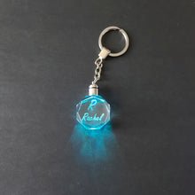 Load image into Gallery viewer, Hexagon Crystal LED Light Keychain
