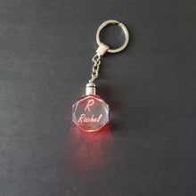 Load image into Gallery viewer, Hexagon Crystal LED Light Keychain
