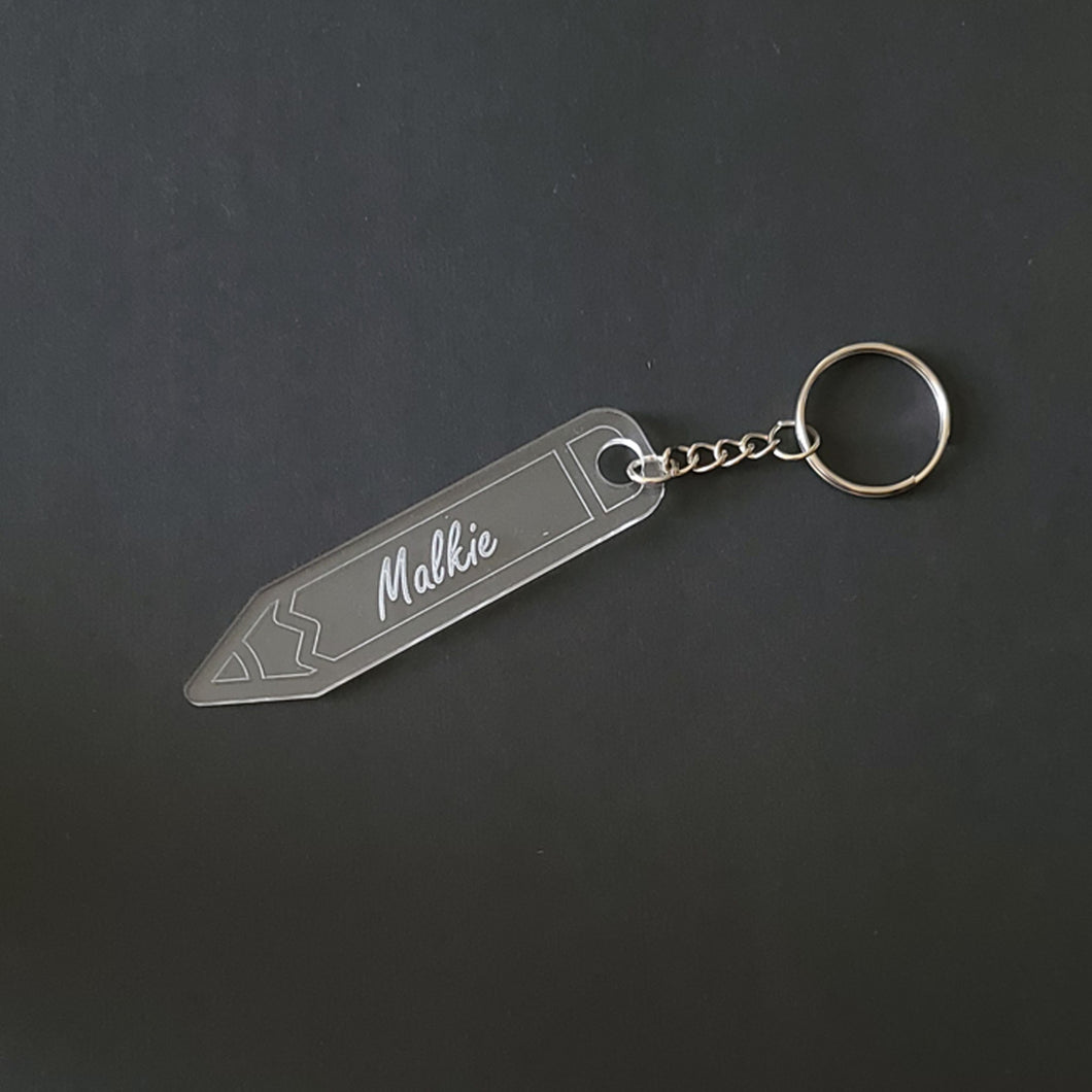 Acrylic Pencil Keychain