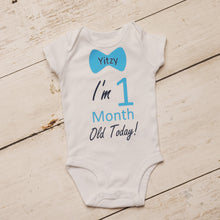 Load image into Gallery viewer, Personalized Monthly &quot;Memory&quot; Onesies
