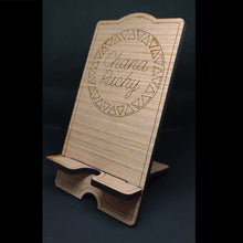 Load image into Gallery viewer, Personalized Wooden Cell Phone Stand
