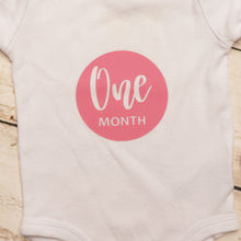 Load image into Gallery viewer, Monthly &quot;Memory&quot; Onesies (Round Design)
