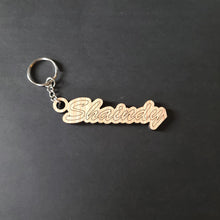 Load image into Gallery viewer, Wood Name Keychain
