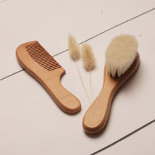 Load image into Gallery viewer, Wood Brush and Comb Set
