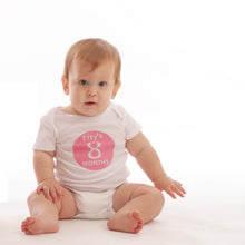 Load image into Gallery viewer, Round Personalized Monthly Onesies
